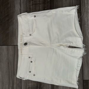 American Eagle Outfitters White Jean Shorts Classic Design